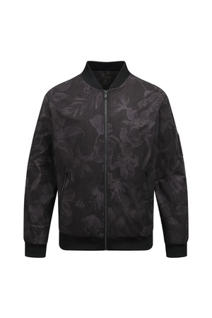 남성 골프 플라워 블루종 점퍼 L11D3JP232_BK