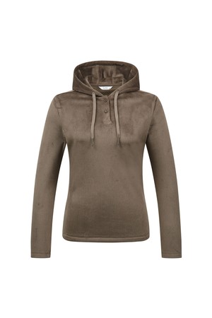 여성 코듀로이 융본딩 후드 L21D3TR255_BR