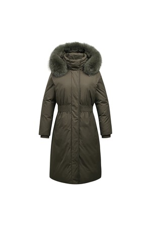 여성 타운 긴기장 코트 덕 다운점퍼 L21D4JA153_KH