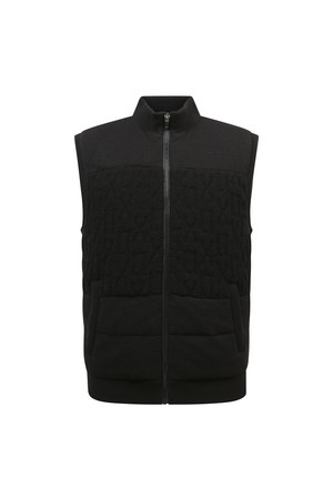 남성 LX엠보 조직 니트 베스트 L11D4SV323_BK