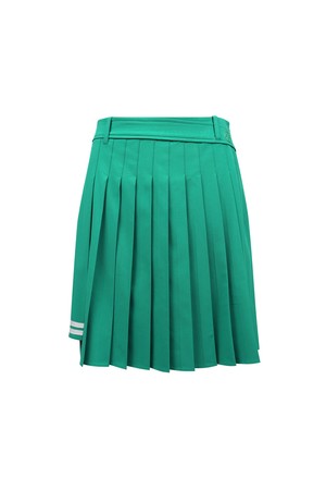 여성 밑단 포인트 전체 주름 큐롯 L21D2PC278_GN_GREEN-a