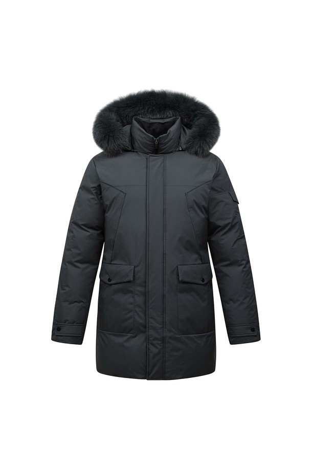 [25FW] 남성 긴기장 폭스 덕 다운 점퍼 L11E4JA335_GN은 겨울 시즌 남성들을 위한 미니멀 스타일의 덕다운 점퍼입니다. 그린과 블랙 두 가지 색상으로 출시되었으며, 골프룩, 출근룩, 연말 모임룩 등 다양한 TPO에 활용 가능합니다. 긴 기장으로 보온성을 높였으며, 부드러운 촉감의 폴리에스테르, 폭스퍼, 울, 아크릴, 덕다운 등의 고급 소재를 사용하여 제작되었습니다. 탈부착 가능한 폭스퍼 후드와 2-way 소매 엔드 마감, 논퀼팅 기법, 신축성, 방풍 기능, 그리고 안감 처리가 특징입니다. 더블 버튼과 지퍼형 여밈 방식으로 편안하게 착용할 수 있으며 레귤러핏으로 제작되어 활동성을 보장합니다.
