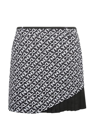 여성 퍼포먼스 사이드 주름 디테일 H라인 큐롯 L21E1PC372_BK