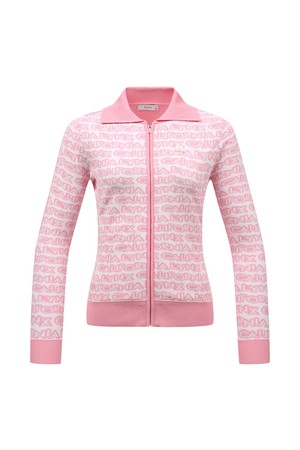 여성 로고패턴 풀오픈 가디건 L21E1SD255_PK