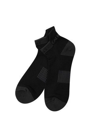 남성 골프 배색 단목 양말 L11E1SC201_BK