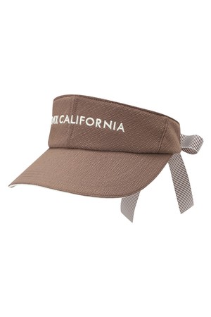 여성 서커 리본 바이저 L21E2CP252_BR