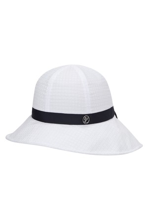 여성 타운 리본 더플 버킷햇 L21E2CP154_WH