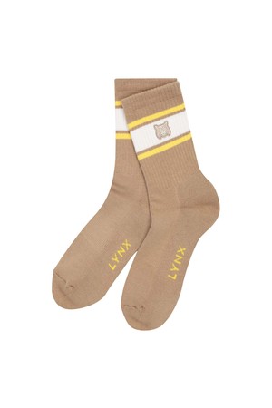 [25FW] 여성 시라소니 포인트 중목 양말 L21E3SC253_BG