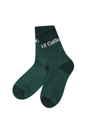 [25FW] 여성 반전배색 중목 양말 L21E3SC254_GN