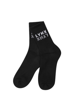 [25FW] 남성 골조직 중목 양말 L11E3SC202_BK