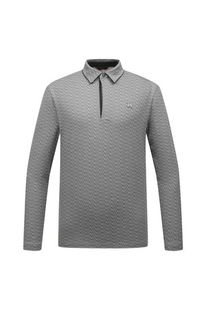 [25FW] 남성 로고 패턴 코트나 소재 카라 티셔츠 L11E3TO211_MG