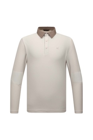 [25FW] 남성 소재 MIX 카라 티셔츠 L11E3TO302_IV