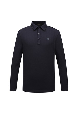 [25FW] 남성 자카드 소재 코듀로이 포인트 카라 티셔츠 L11E3TO101_NA