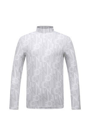 [베이직라인] 남성 로고 패턴 베이스레이어 L12E3TI001_WH