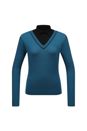 여성 모크넥 니트 L21E3SR354_TQ