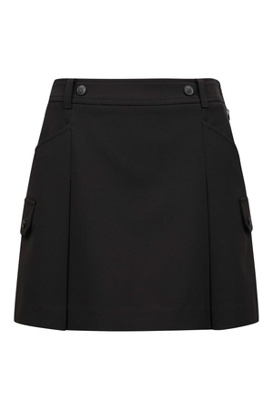 [25FW] 여성 세미 A라인 솔리드 큐롯 L21E3PC272_BK