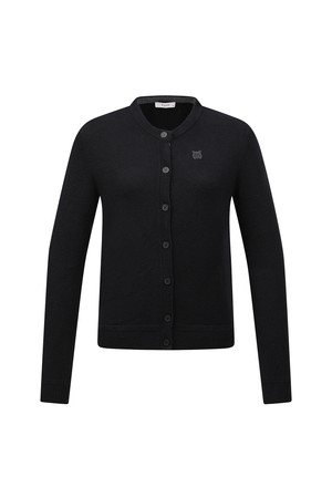 [베이직라인] 여성 BASIC 라운드넥 가디건 L22E3SD062_BK