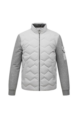 [25FW] 남성 소매 니트 덕 다운점퍼 L11E3JP233_GY