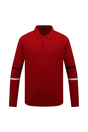 [25FW] 남성 카라형 배색 니트 L11E3SR222_RE