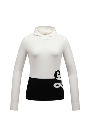 [25FW] 여성 미니후드 니트 L21E3SR355_WH