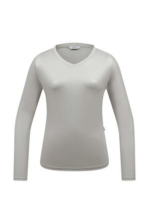 [25FW] 여성 이너용 브이넥 방풍 베이스레이어 L21E3TI351_GY