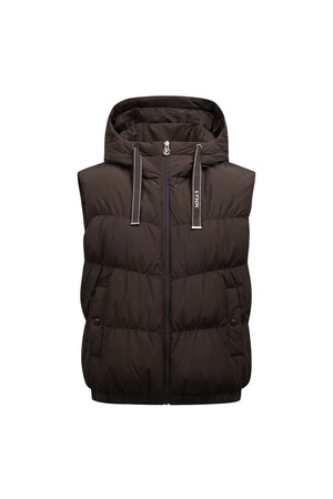 [25FW] 여성 후드 덕 다운 베스트 L21E3JV257_DB