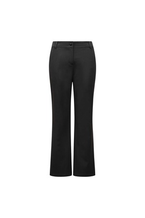 [25FW] 여성 스트라이프 부츠컷 팬츠 L21E3PT253_BK