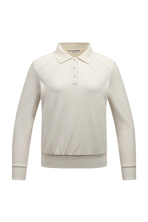 [25FW] 여성 앞 절개 포인트 블루종 폴로 티셔츠 L21E3TO353_IV