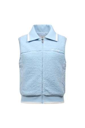 [25FW] 여성 부클 퀼팅 패딩 베스트 L21E3JV255_BL