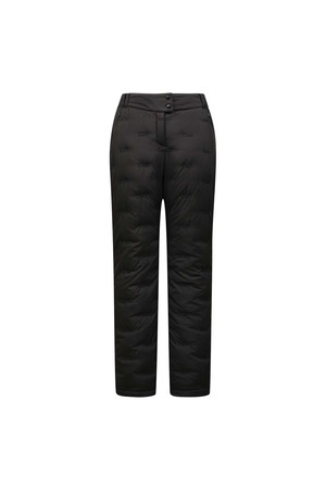 [25FW] 여성 로고자수 튜브 다운 팬츠 L21E4PT385_BK