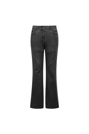 [25FW] 여성 밍크 본딩 부츠컷 데님 팬츠 L21E4PD152_BK