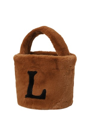 [25FW] 여성 로고배색 퍼 버킷백 L21E4BG151_BG