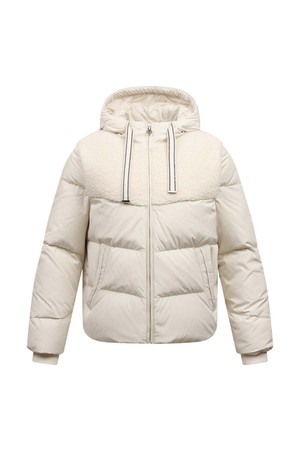 [25FW] 여성 부클 믹스 덕 다운 점퍼 L21E4JP258_IV