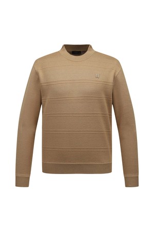 [25FW] 남성 융기모 모크넥 니트 L11E4SR121_BG