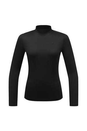 여성 메쉬배색 골지 베이스레이어 L21E1TI351_BK_BLACK-a