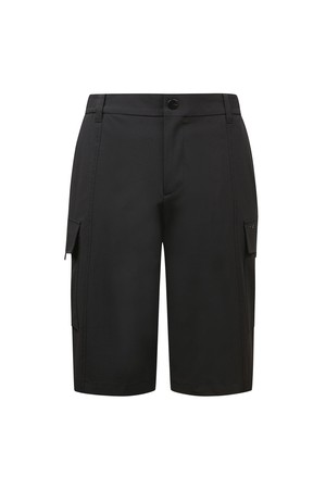 남성 퍼포먼스 밴딩 아웃포켓 하프 팬츠 L11E2PM305_BK_BLACK-a