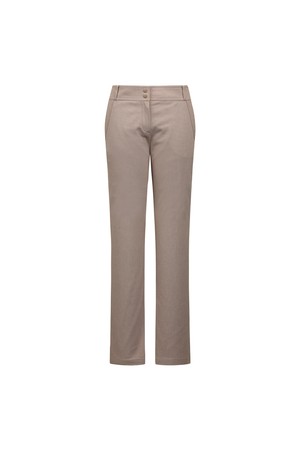 [베이직라인] 여성 투톤 조직감 부츠컷 팬츠 L22F1PT071_BR