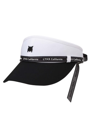 [26SS] 여성 리본 와이드챙 바이저 L21F1CP251_BK