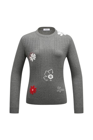 [26SS] 여성 케이블 라운드 니트 L21F1SR253_MG