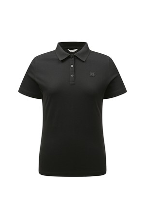 [26SS] 여성 BASIC 반소매 폴로 티셔츠 L22F2TO051_BK