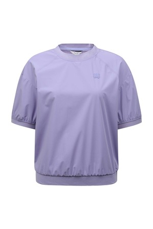 [26SS] 여성 우븐 날개 포인트 라운드 티셔츠 L21F2TR362_VO