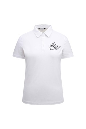 [베이직라인] 여성 BASIC 반소매 카라 티셔츠 L22F2TO052_WH