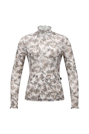 [26SS] 여성 메쉬 프린트 베이스레이어 L21F2TI251_BR