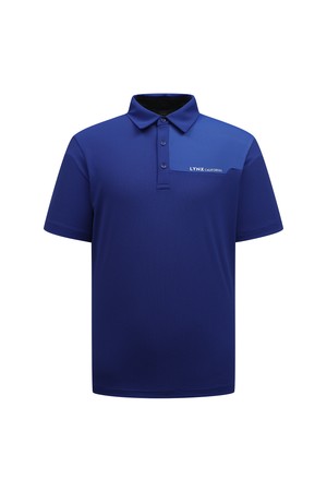 [26SS] 조직감 소재 MIX 카라 티셔츠 L11F2TO202_BL