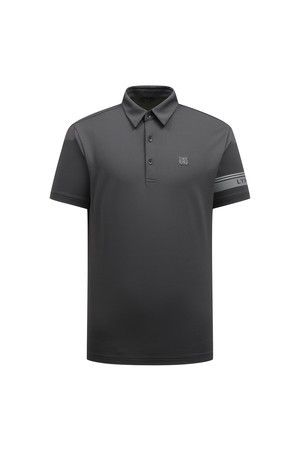 [26SS] 남성 소매 배색 로고 포인트 카라 티셔츠 L11F2TO201_DG