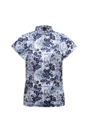 [26SS] 플라워 패턴 소매 프릴 장식 민소매 티셔츠 L21F2TH258_NA