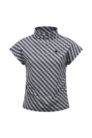 [26SS] 여성 로고 프린트 모크넥 민소매 티셔츠 L21F2TH355_BK