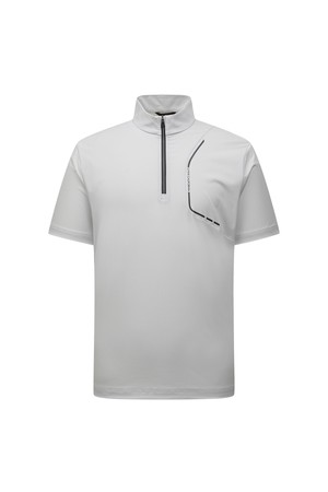 [26SS] 남성 우븐소재 H/ZIP 티셔츠 L11F2TH103_GY