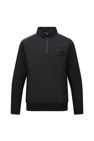 [26SS] 남성 우븐 믹스 집업 니트 L11F1SR121_BK_BLACK-a