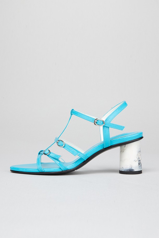 TWVP - 샌들 - 업사이클힐 마블 스트랩샌들  Up-cycle Heels Marble Strap Sandals 23S20BL